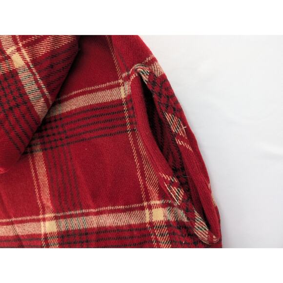 Madewell Red Tartan Plaid Cape Scarf Shawl Ruana - Picture 9 of 12